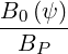 B0(ψ-)
 BP