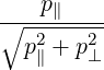     p
∘----∥---
  p2∥ + p2⊥