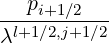 ---pi+1∕2---
λl+1∕2,j+1∕2