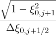 ∘ -----2---
--1--ξ0,j+1-
 Δ ξ0,j+1∕2