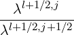   λl+1∕2,j
-l+1∕2,j+1∕2
λ