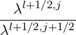    l+1 ∕2,j
--λ--------
λl+1∕2,j+1 ∕2