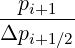 -pi+1---
Δpi+1∕2