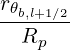 rθ
--b,l+1∕2
  Rp