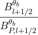  B θb
--θl+1∕2-
B Pb,l+1∕2