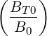 (     )
  BT0-
  B0