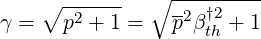     ∘ ------  ∘ ----†2----
γ =   p2 + 1 =  p2β th + 1

