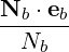 N  ⋅e
--b--b-
  Nb