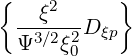 {   ξ2     }
  -3∕2-2D ξp
  Ψ   ξ0